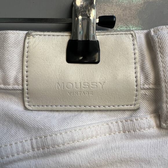MOUSSY Vintage Mv Burnside White Denim Slim Jeans Size 30 - Picture 9 of 12